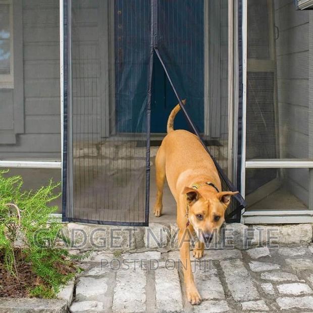 One-and-Half Door Magic Mesh Screen Nets With Magnets-Black · Photo 6