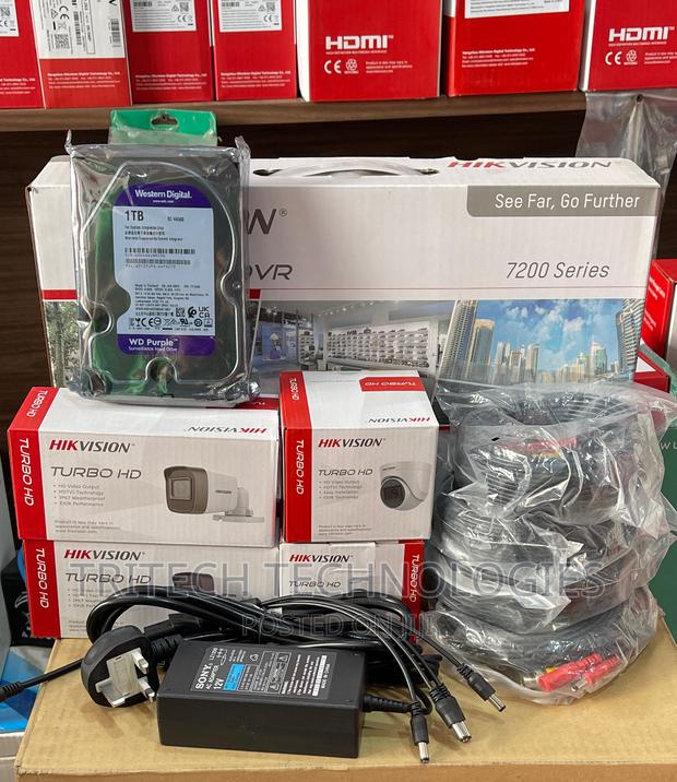 Hikvision 4ch Kit Complete (2mp) With 1tb Surveillance HDD · Photo 1