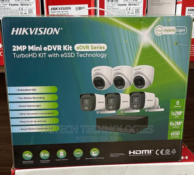 Hikvision 2mp Mini Edvr 6ch Full Color KIT + 330gb · Photo 1