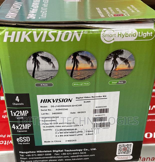 Hikvision 2mp Mini Edvr 4ch Full Color KIT + 330gb · Photo 2
