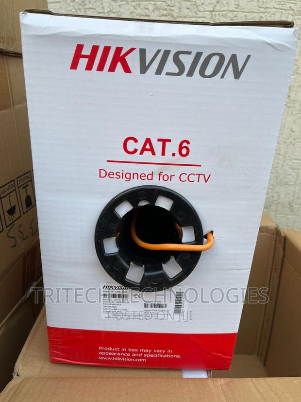Hikvision Ds-1ln6u-Sco Cat6 Cable 305M Pure Copper (Orange) · Photo 1