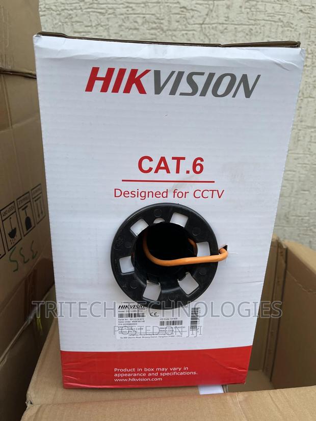 Hikvision Ds-1ln6u-Sco Cat6 Cable 305M Pure Copper (Orange) · Photo 3