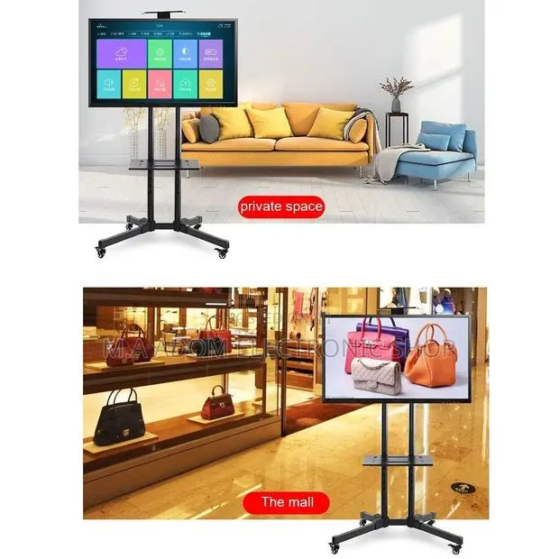 Stainless Black Colour Metal Steel Tv Stand 14”-70” · Photo 1