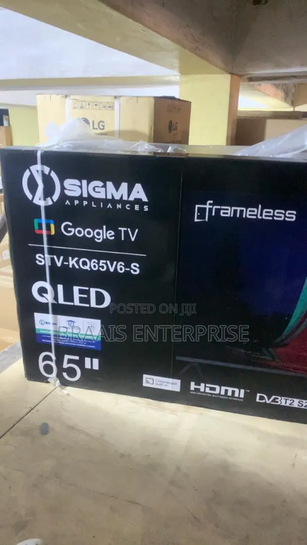 Sigma 65′′ Qled Smart Android Frameless Satellite TV · Photo 1