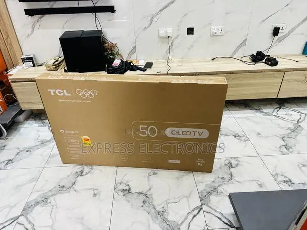 Ultra Slim Sleek TCL TV 50 Smart Satellite Android FHD QLED · Photo 1
