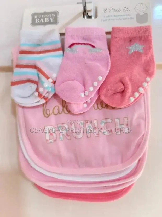 Hudson Baby Bib and Socks Gift Set for Babies. · Photo 1