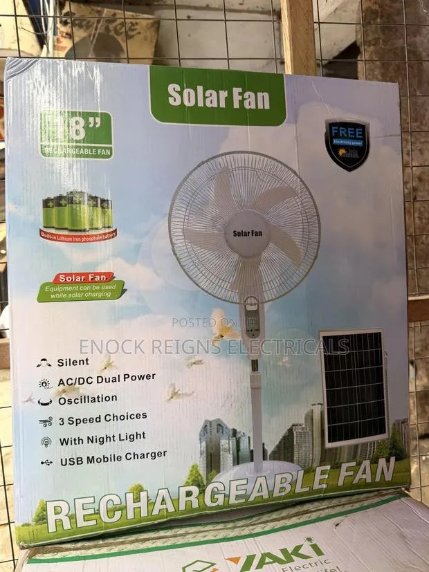 Rechargeable/Solar Fan · Photo 1