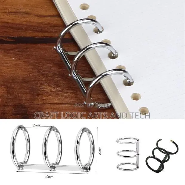 Resin Book Binders(2pcs) Epoxy Resin Book Binding Rings · Photo 1