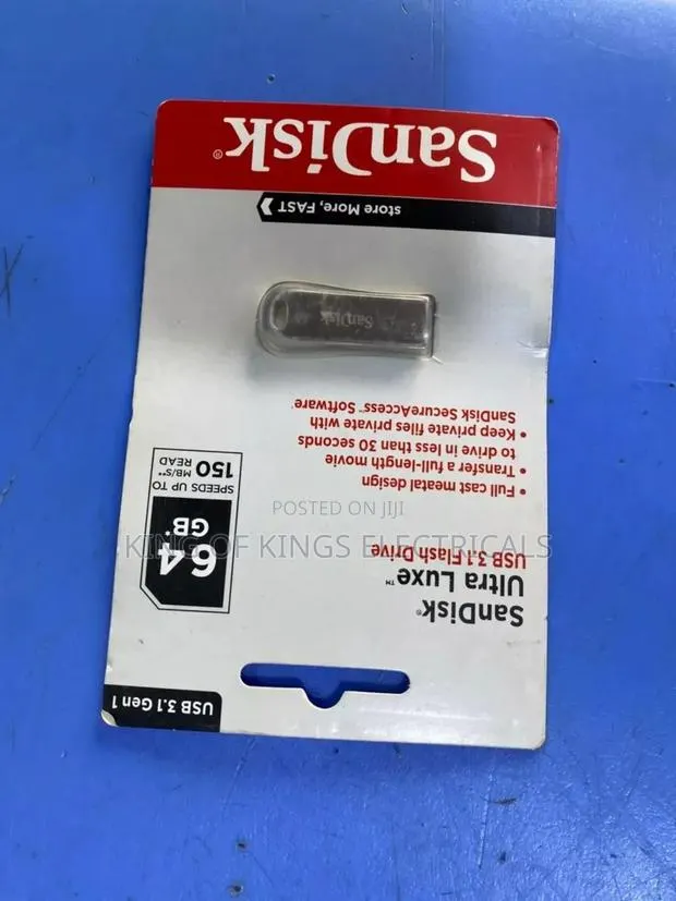 Sandisk 64gb Flash Drive – Secure, Fast Portable Usb Storage · Photo 1