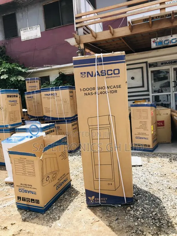 Nas-Fl400-1dr Singledoor Display Nasco Glass Fridge · Photo 1