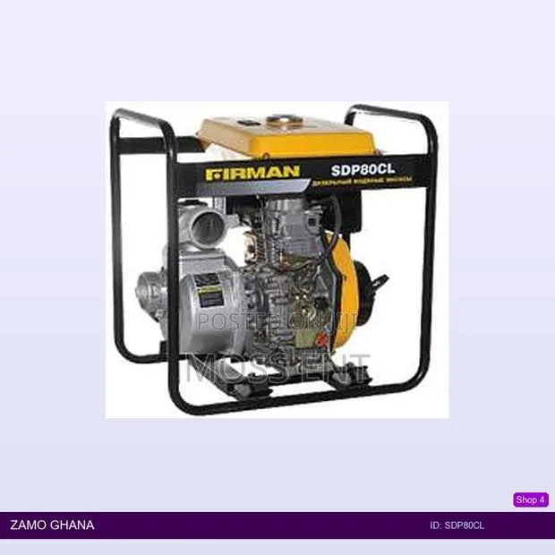 3 Inch Water Pump Diesel Sde178fa 4.0kw 5.5ps 3600rpm - Sdp80cl · Photo 1
