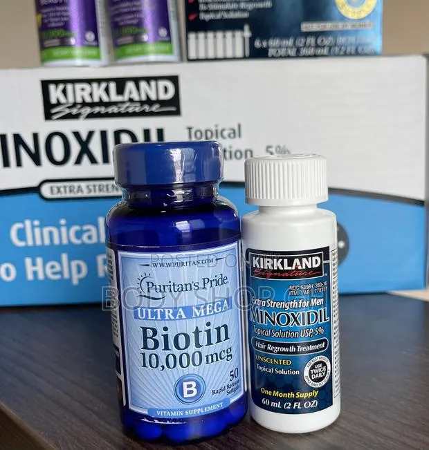 Hairline and Beard Growth Pack - Biotin + Kirkland Minoxidil · Photo 1