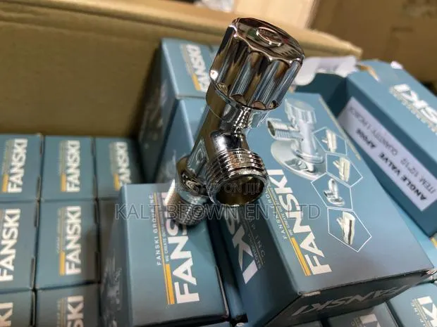 Fanski 1/2” X 1/2” Chrome Angle Valve Durable Water Control Valve · Photo 1