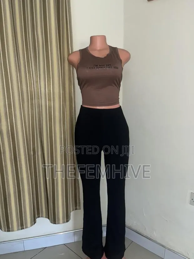 Black Shein Palazzo Pants Thrift · Photo 1