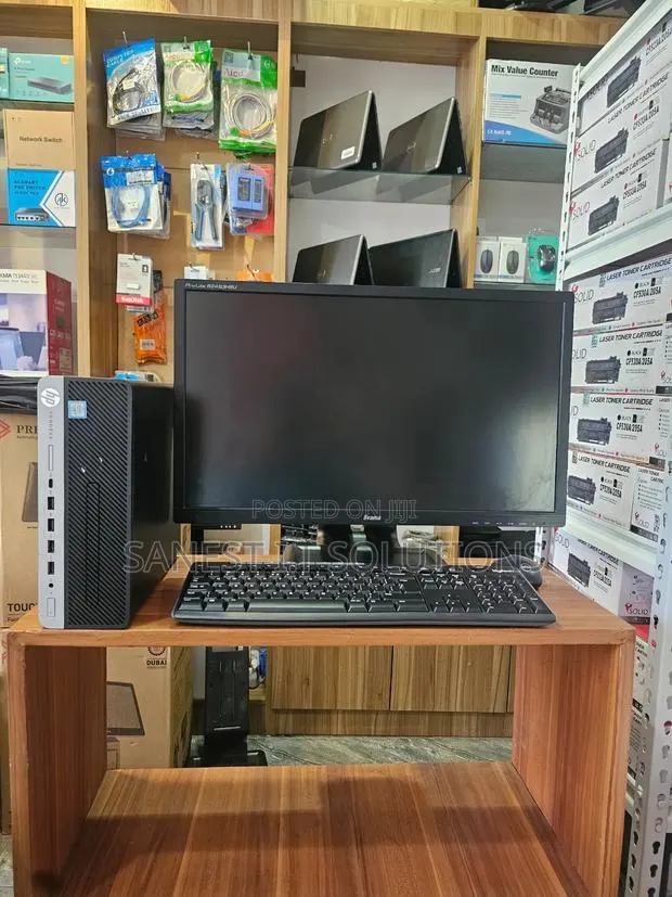 Desktop Computer HP EliteDesk 800 G4 8GB Intel Core i5 SSD 128GB · Photo 1