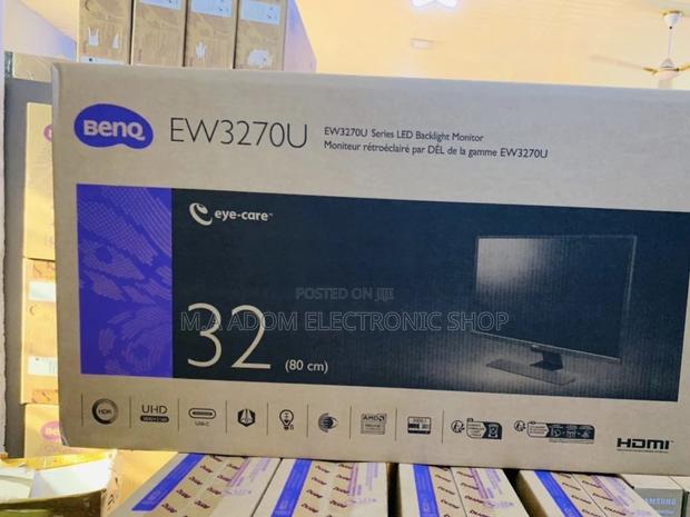 Brand New Benq 32” EW3270U Uhd Premium Monitor(Black) · Photo 1