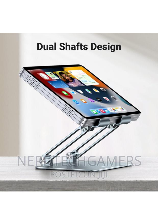 Tablet Stand Holder for Desk Dual Rod Support Aluminum · Photo 3