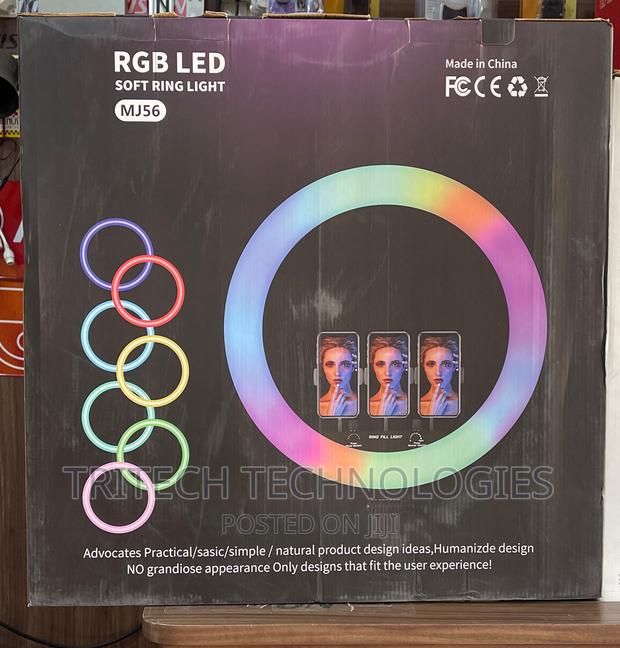 LED RGB Ring Light 20cm 21inch RGB Colorful Live Shooting · Photo 2