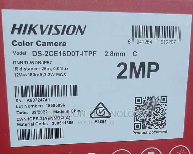 Hikvision Ds-2ce16d0t-Itpf(C) (2.8mm) 2mp Bullet · Photo 2