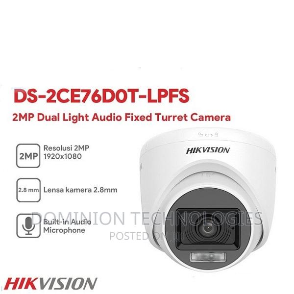 Hikvision Ds-2ce76d0t-LPFS 2mp Smart Hybrid Light Audio Dome · Photo 1