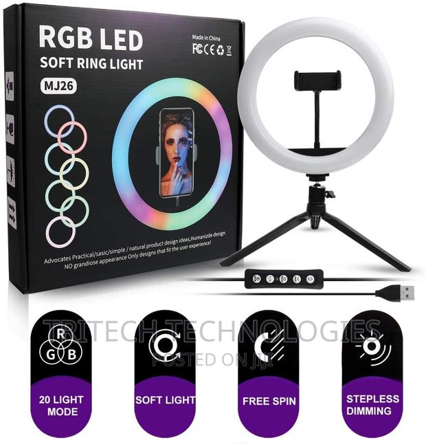 LED RGB Ring Light 20cm 21inch RGB Colorful Live Shooting · Photo 4