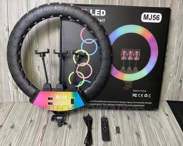 LED RGB Ring Light 20cm 21inch RGB Colorful Live Shooting · Photo 1
