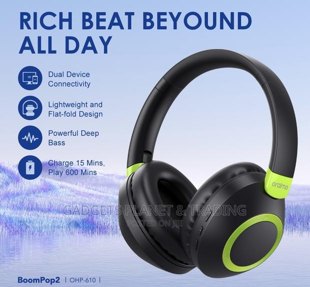 Oraimo Boompop2s Super Base Headphone 60hrs Play | OHP - 610 · Photo 2
