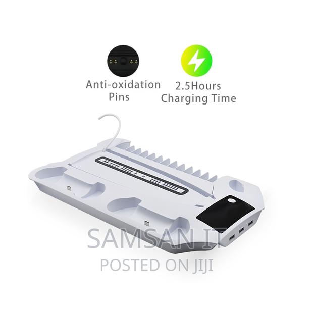 Universal Ps5 Cooling Stand With Charging Dock and Cd Stora · Photo 5