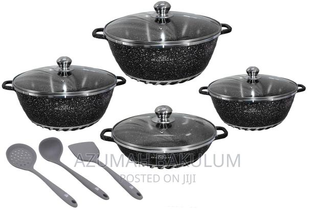 Original Unique Marble Granite Nonstick Cookware 5pics Set · Photo 3