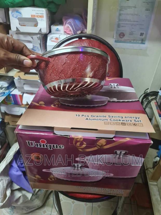 Original Unique Marble Granite Nonstick Cookware 5pics Set · Photo 1