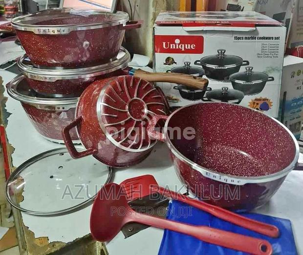 Original Unique Marble Granite Nonstick Cookware 5pics Set · Photo 2