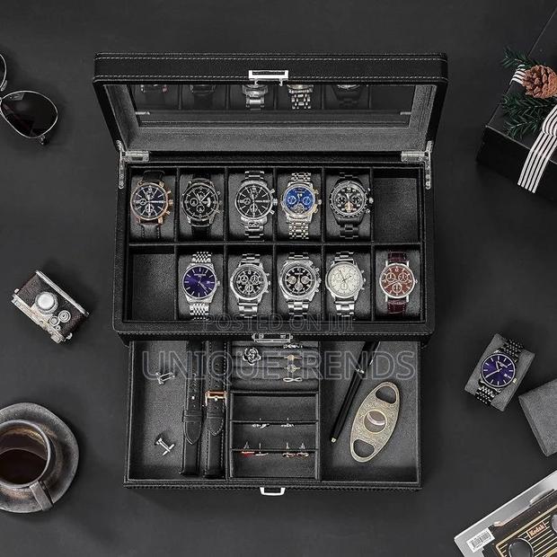 12 Slot Watch Box With Drawer · Photo 1