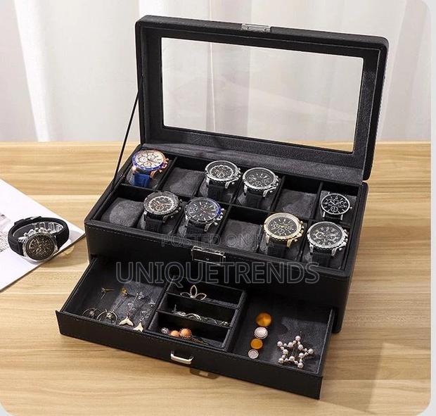 12 Slot Watch Box With Drawer · Photo 2
