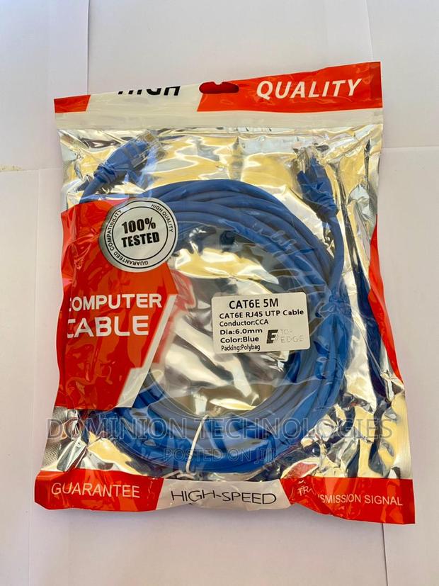 Top Edge Patch Cord 5M Cat6 Utp · Photo 1