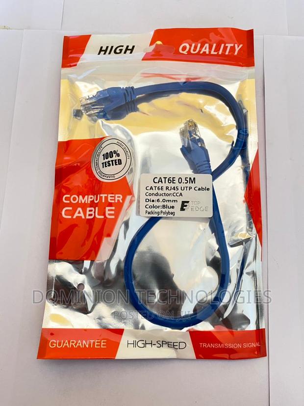 Top Edge Patch Cord 0.5M Cat6 Utp · Photo 1