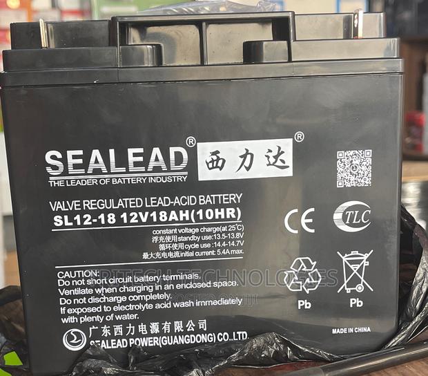 12v 18ah Rechargeable Sealed Lead Acid High Rate Battery · Photo 1