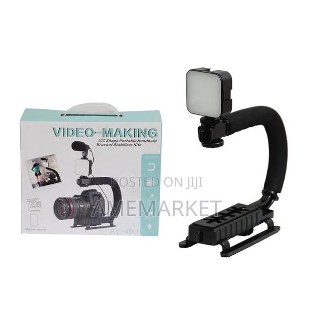 U Handheld Stabilizer Camera Video C Grid Vlog Kits Mic Set · Photo 4