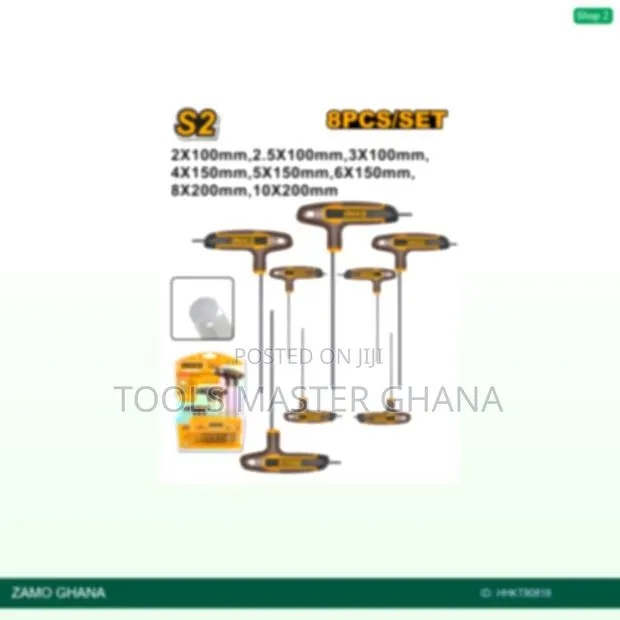 8 PCS Thandle Hex Wrench - Hhkt80818 · Photo 1