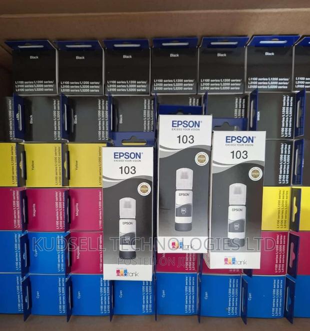 Epson Genuine Ink 103 Black Yellow Cyan Magenta · Photo 1