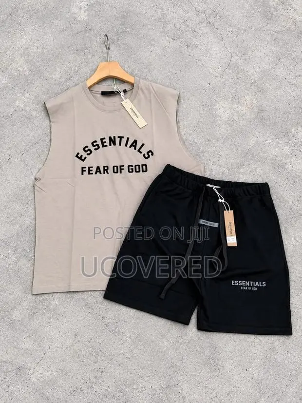 Fear of God Essentials Sleeveless Tank Top and Shorts Summer Sets · Photo 1