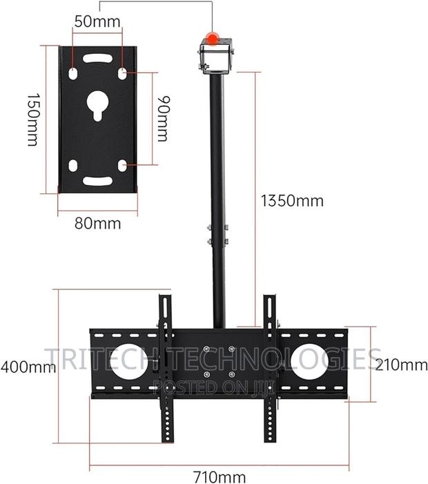 TV Ceiling Mount, Telescopic LCD Ceiling TV Mount 26" ~ 75" · Photo 1