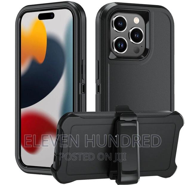 iPhone 15 14 13 12 11 Defender Case Hybrid Shockproof Cover · Photo 1
