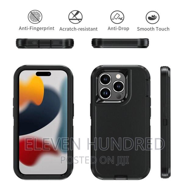 iPhone 15 14 13 12 11 Defender Case Hybrid Shockproof Cover · Photo 2