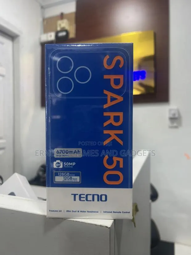 New Tecno Spark 50 128 GB Black · Photo 1
