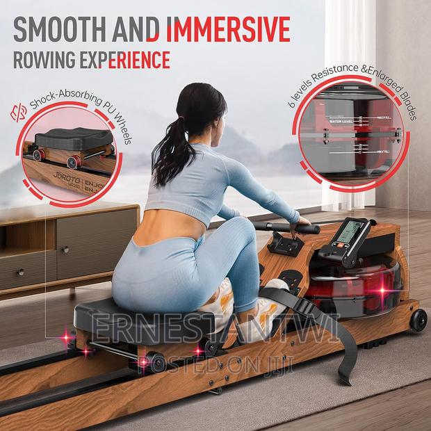 Oak Wood Foldable Rower Machin With Blutooth From JOROTO, UK · Photo 2
