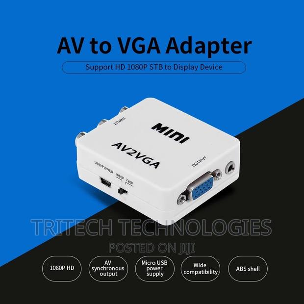 AV to VGA Adapter 1080P HD Mini VGA Convert · Photo 1