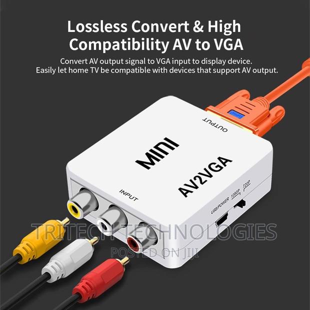 AV to VGA Adapter 1080P HD Mini VGA Convert · Photo 2