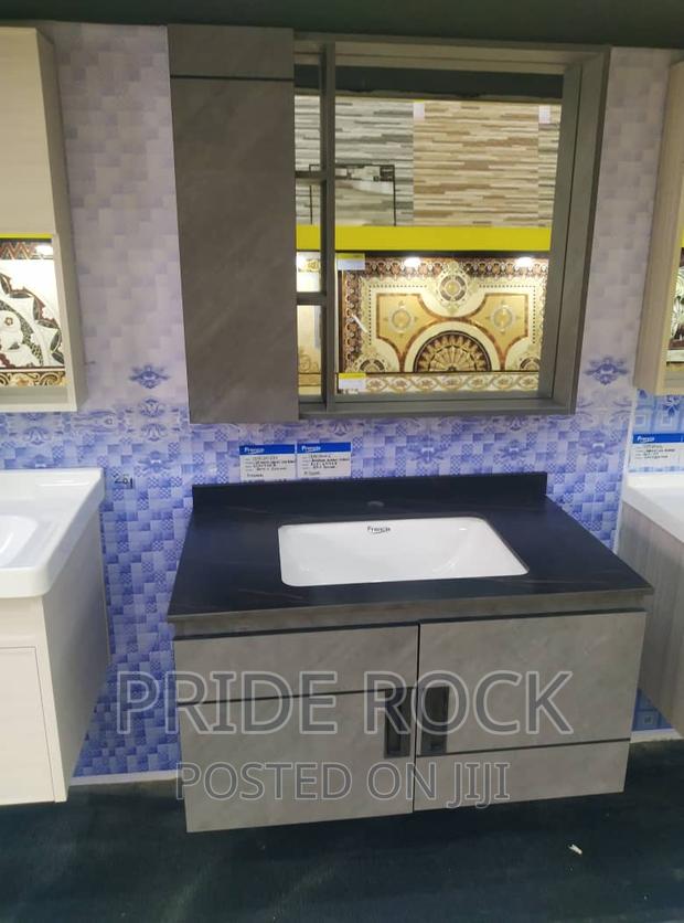 Cabinet Basin Vanity With Mirror and Mixture Tap · Photo 1