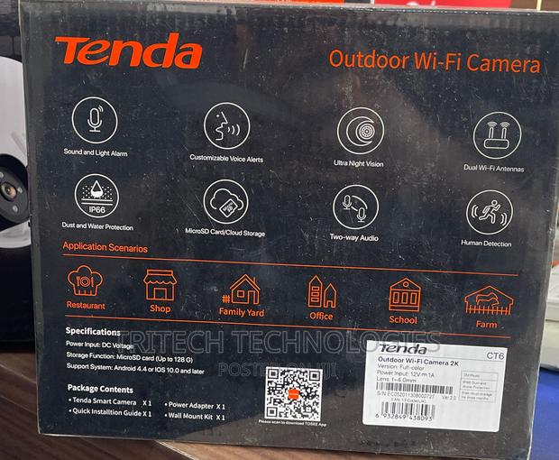Tenda Ct6 Outdoor Wi-Fi Camera Full Color With Sound · Photo 2