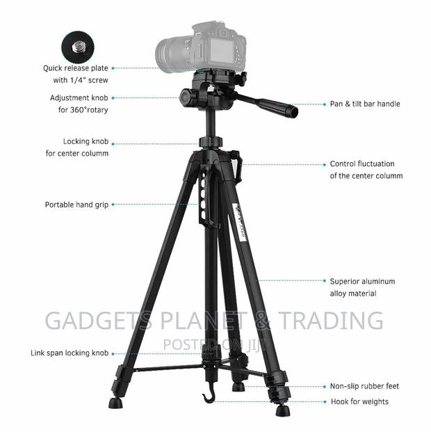 Weifeng Aluminium Tripod Stand for Camera Camcorder WF-3560 · Photo 8